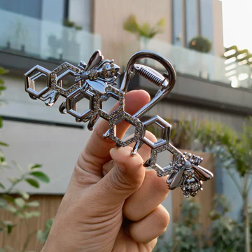 HONEY DESIGN LARGE RHINESTONE HAIR CLIP